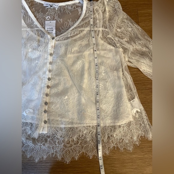 And Now This Lace Sheer Blouse, Boho Chic - Picture 9 of 11